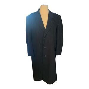 Men’s Dark Blue Wool TrenchCoat